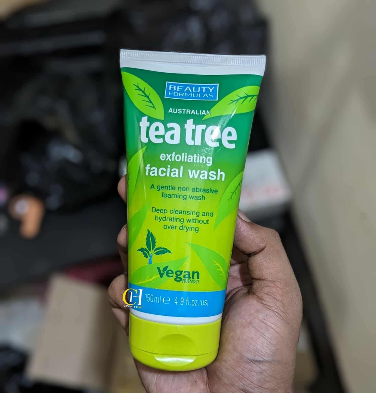 Beauty Formulas Tea Tree Exfoliating Facial Wash 150ml - Image 2