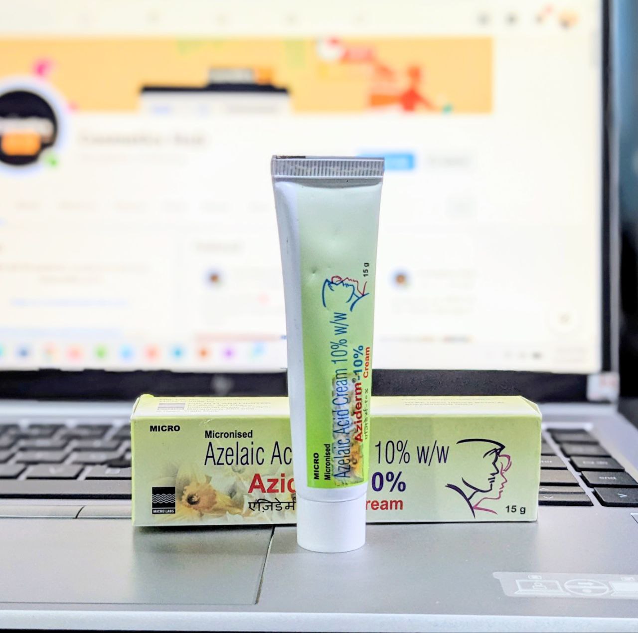 Micro Aziderm 10 Cream 10% w/w (Azelaic Acid) 15g