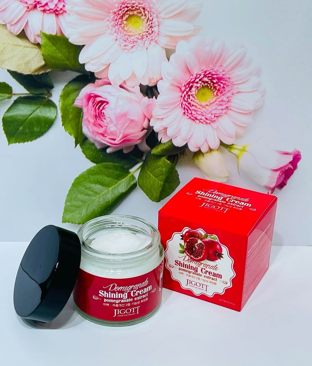 Jigott Pomegranate Shining Cream 70ml - Image 2