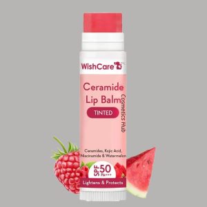 Wishcare Ceramide Lip Balm Tinted with SPF 50 PA+++ 5gm