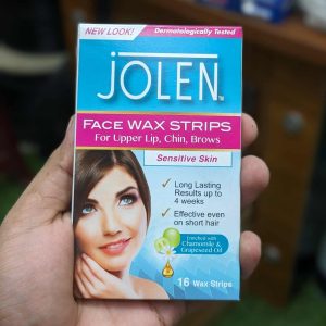 Jolen Face Wax Strips Sensitive Skin 16 Wax Strips