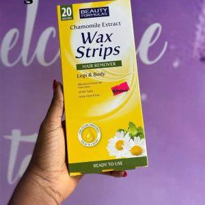 Beauty Formulas Chamomile Wax Strips- For Leg & Body 20 Pcs
