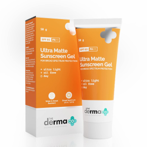 The Derma Co Ultra Matte Sunscreen Gel SPF 60 P+++ 50g