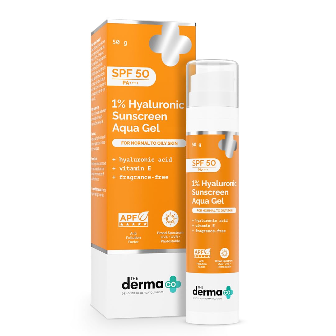The Derma Co 1% Hyaluronic Acid Sunscreen Aqua Gel – 50g