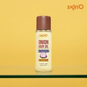 SkinO Onion Hair Oil With Onion & Blackseed Hair Regrowth Oil 100ml